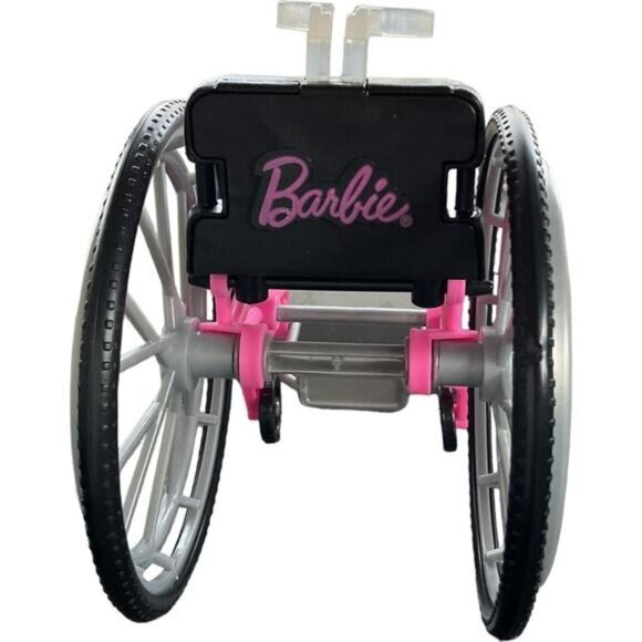 Barbie Doll Wheelchair With Pink & Gray Frame - Picture 3 of 4